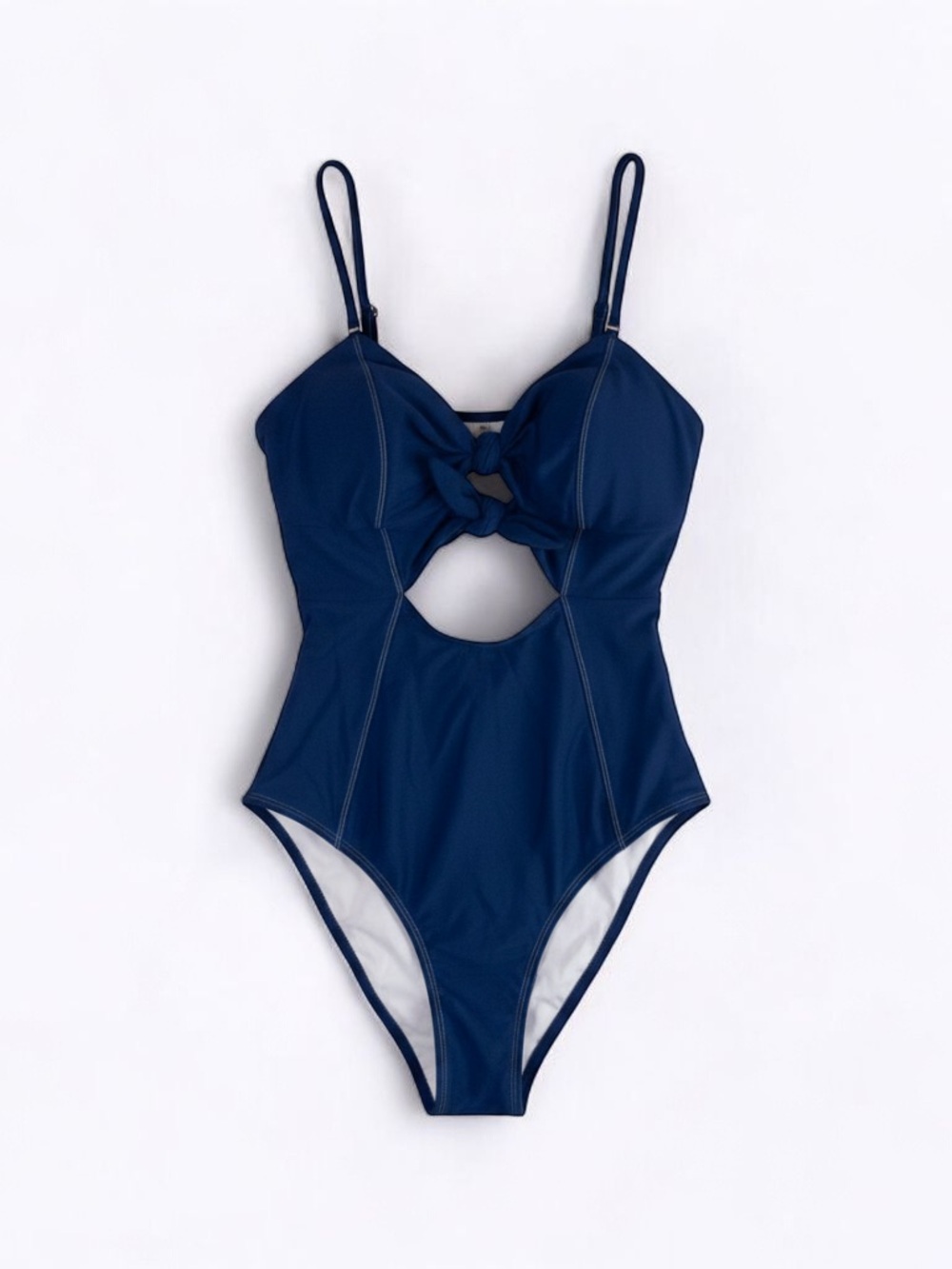 Cupshe Swimsuit Blue Solid Swimsuit Womens XXL